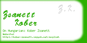 zsanett kober business card